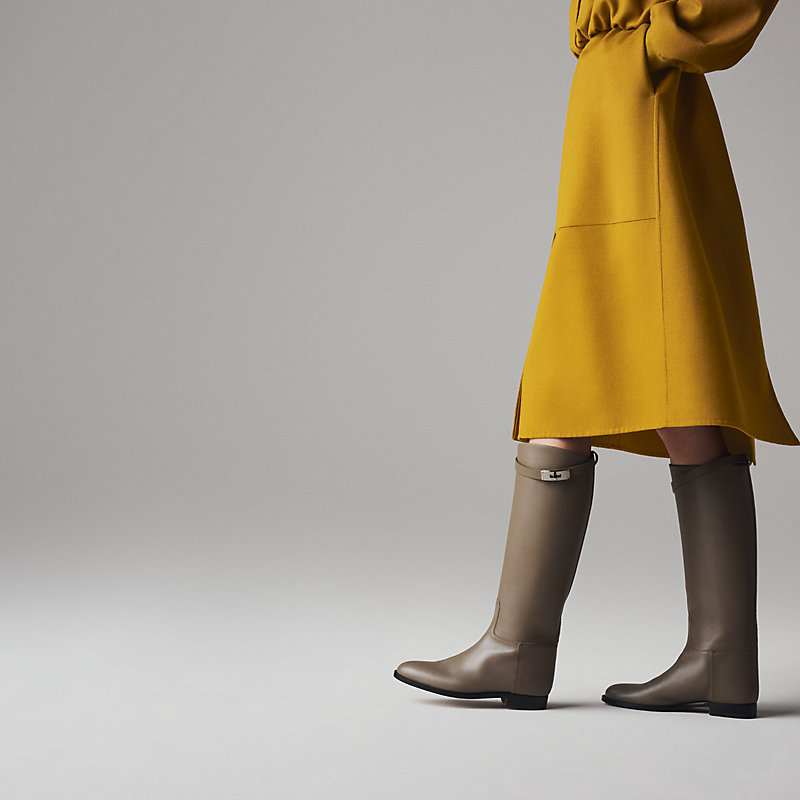 Jumping boot - Beige | Hermès USA